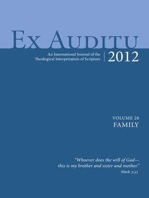 cover image of Ex Auditu--Volume 28